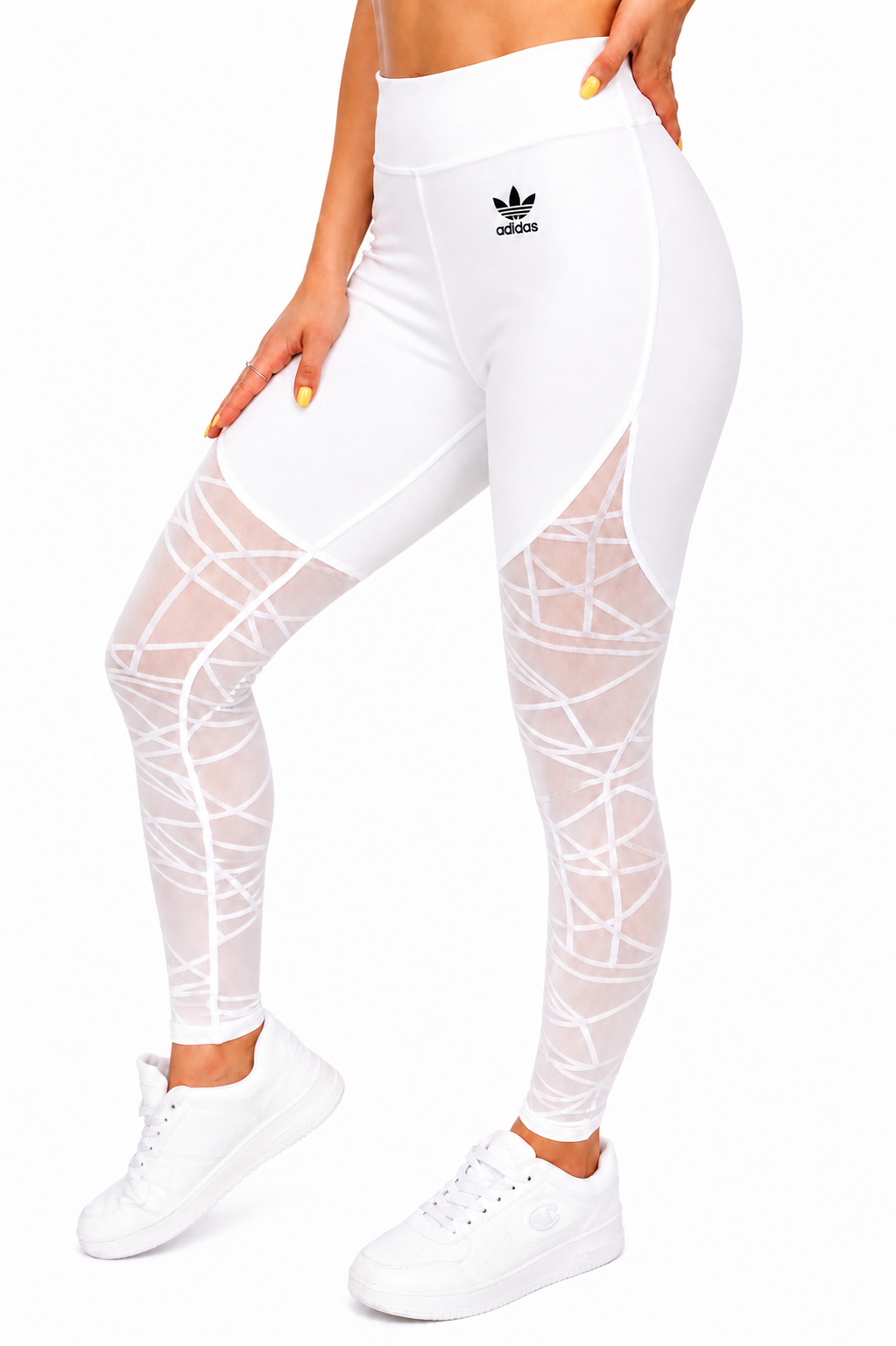 Mallas fitness con panel translucido