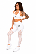 Mallas fitness con panel translucido