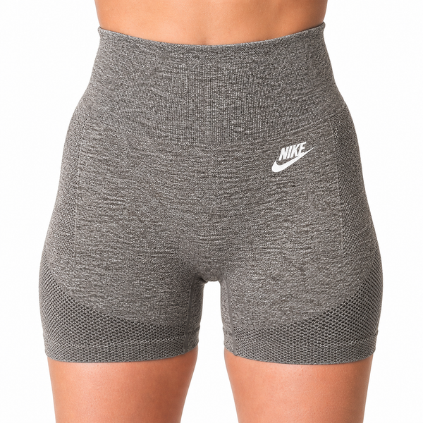 Short Deportivo Push Up Jaspeado Talle Alto Sin Costuras