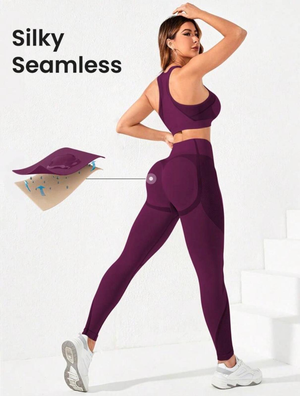 Set deportivo top + leggings seamless