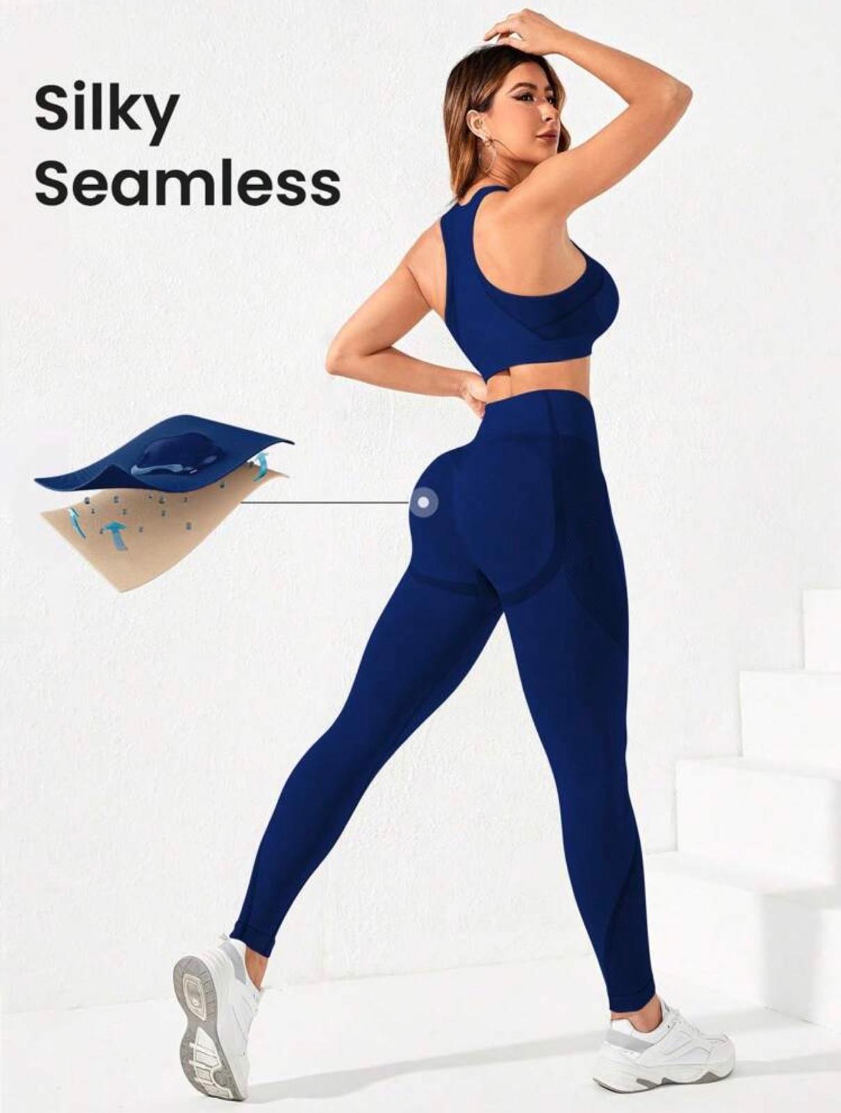 Set deportivo top + leggings seamless