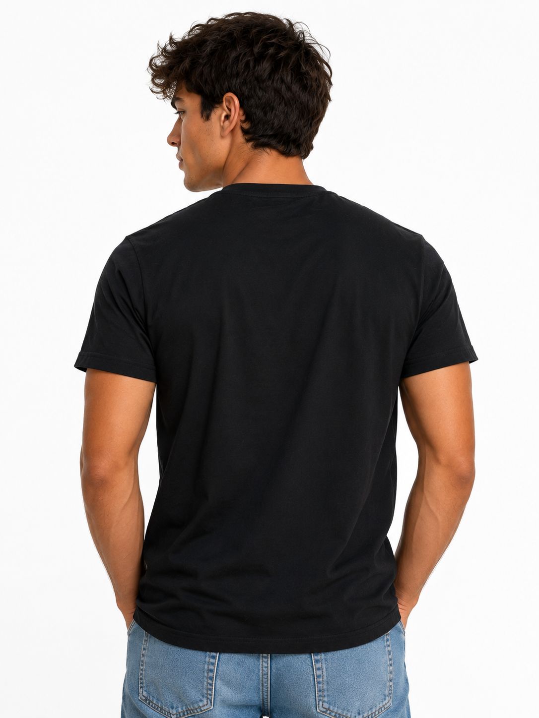Camiseta básica Nike negra para hombre